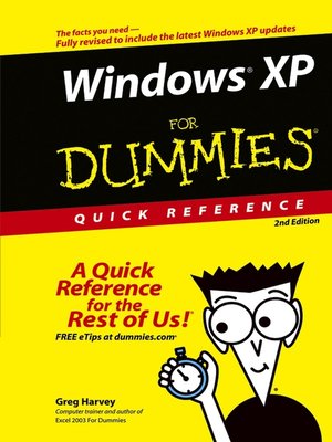 cover image of Windows XP For Dummies Quick Reference